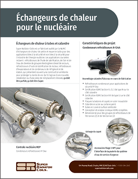 Shell and Tube Heat Exchangers Flyer - French
