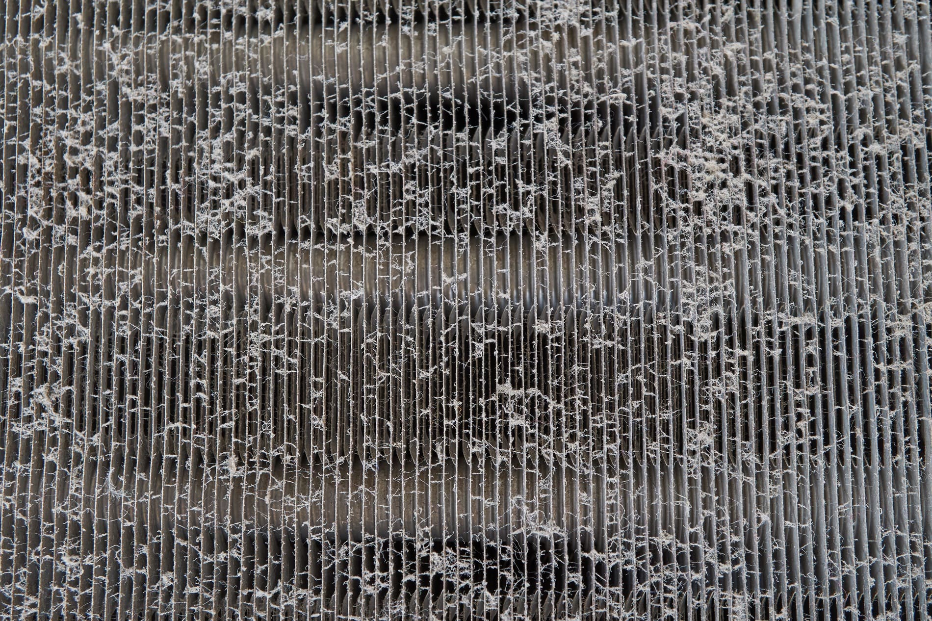 airside fouling on a heat exchanger's fin pack