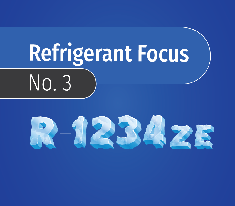 Refrigerant focus R-1234ze featured image with icy lettering