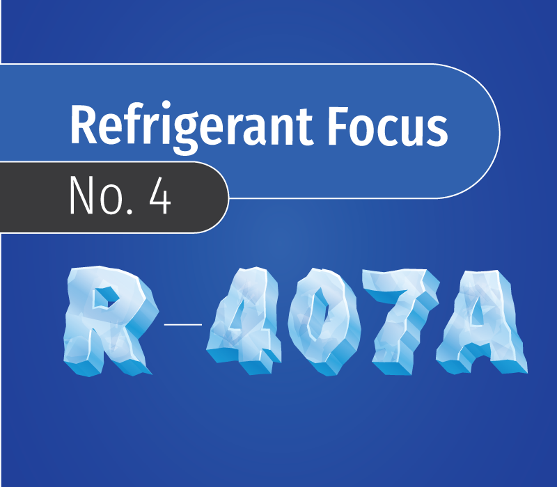 refrigerant focus no. 4 featured image with icy letters against a blue backdrop